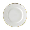 Homerlaughlin China, Ivory with gold rim band Appetizer Plate