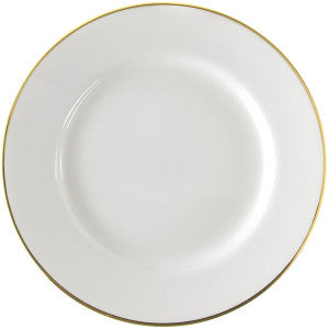 Homerlaughlin China, Ivory with gold rim band Dinner Plate