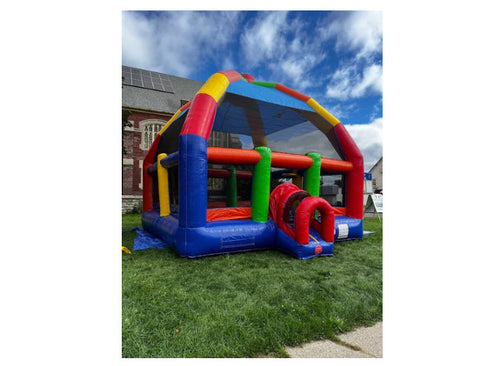 22' x 22' Big Bubba Giant Rainbow Bounce House with Blower