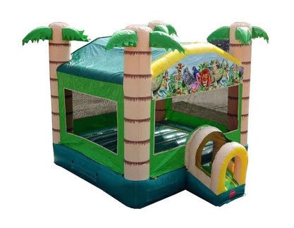 Tropical Paradise Bounce House with Blower