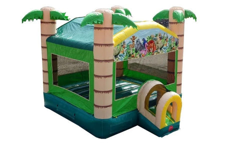Tropical Paradise Bounce House with Blower