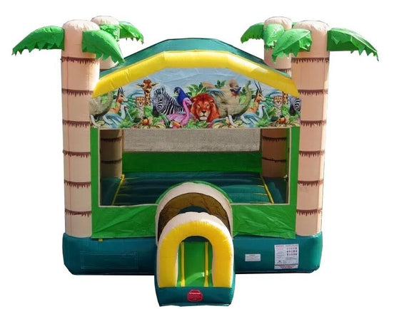 Tropical Paradise Bounce House with Blower