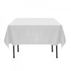 White Polyester Tablecloth