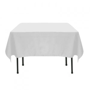 White Polyester Tablecloth